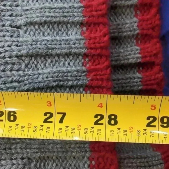 Energie Gray and Red Turtleneck sweater dress with drawstring waist sz M - Picture 6 of 6